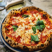 Freshly baked pizza